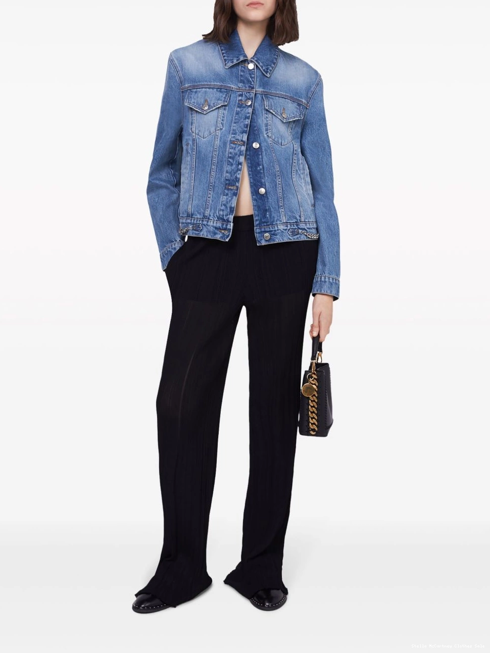 Cheap jacket McCartney Stella chain-detail Women denim Falabella 0712